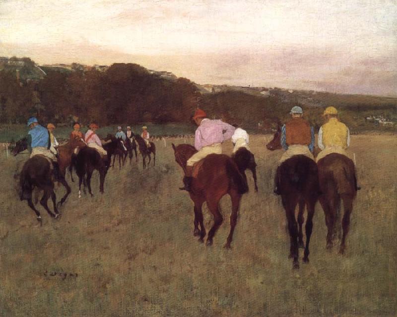 Edgar Degas Racehorse ground
